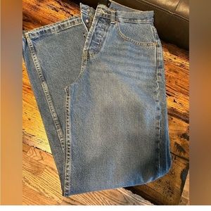 Asos design straight leg jeans in blue size 25/30